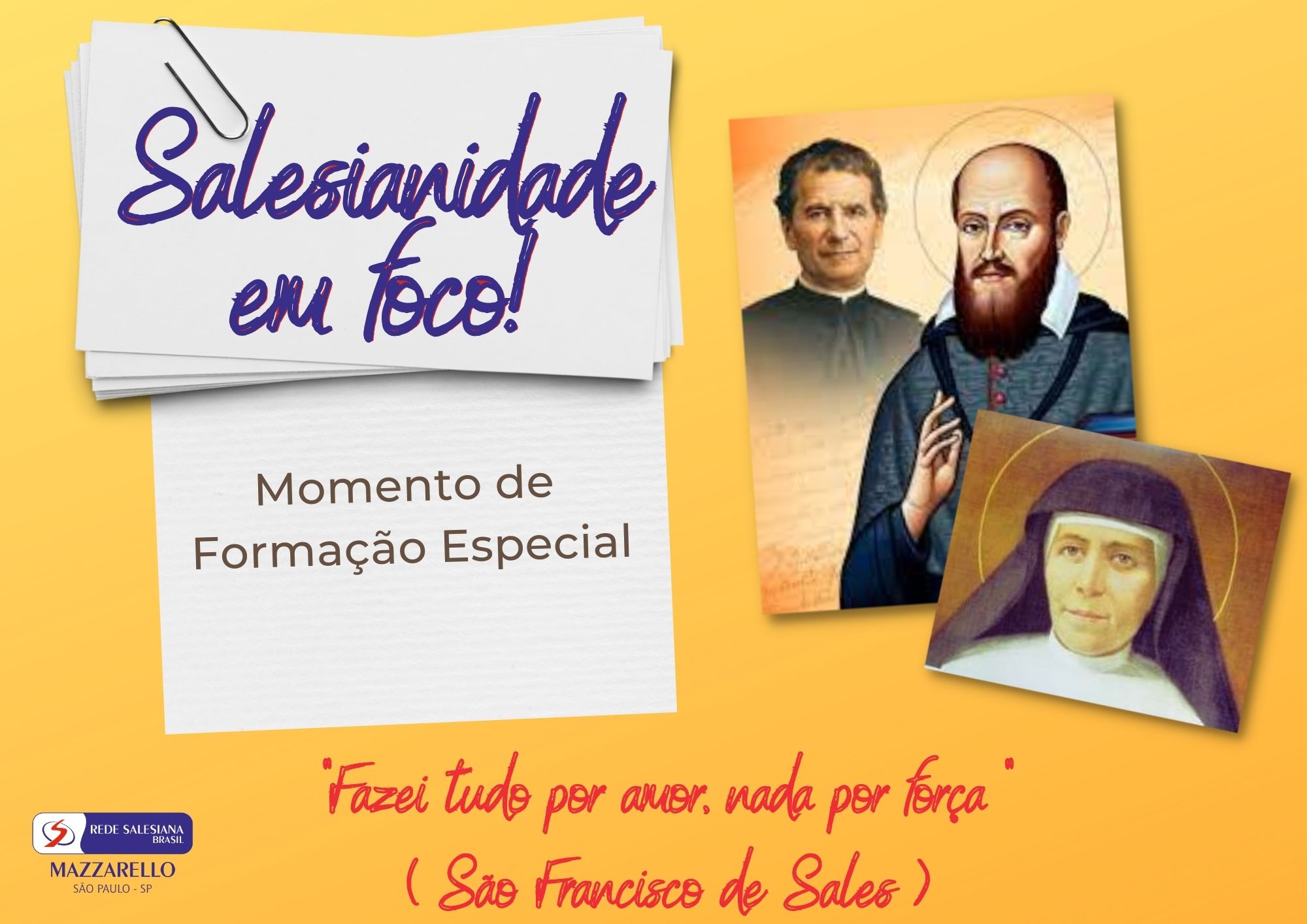Manhã de Formação. Salesianidade em foco